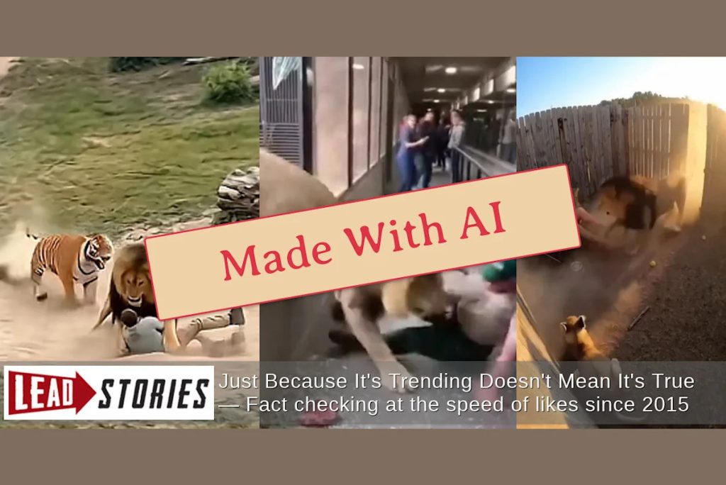 Fact Check: FAKE Animal Attack Videos Posted By Trump In Truth Social Montage — 3 Of 5 Clips Are AI-Generated