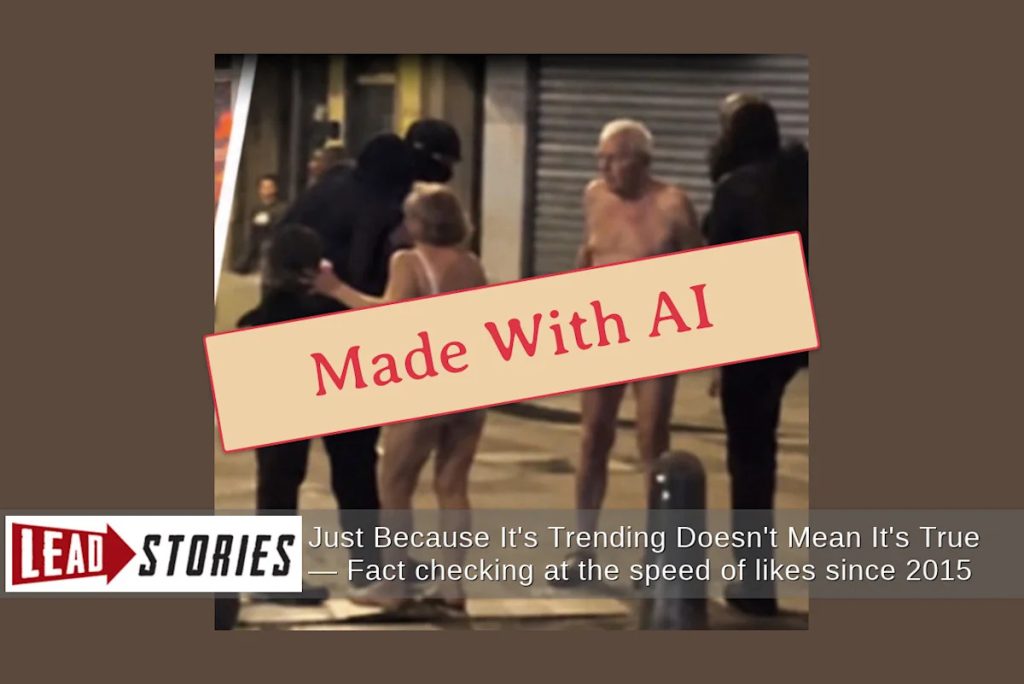 Fact Check: FAKE Image Of Elderly French Couple Robbed Of Clothing During Oct. 17 Riots — AI Image Illustrates Unconfirmed Incident