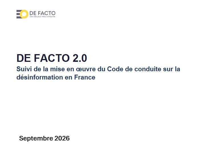 France: Report on the Monitoring of the Implementation of the Code of Conduct on Disinformation